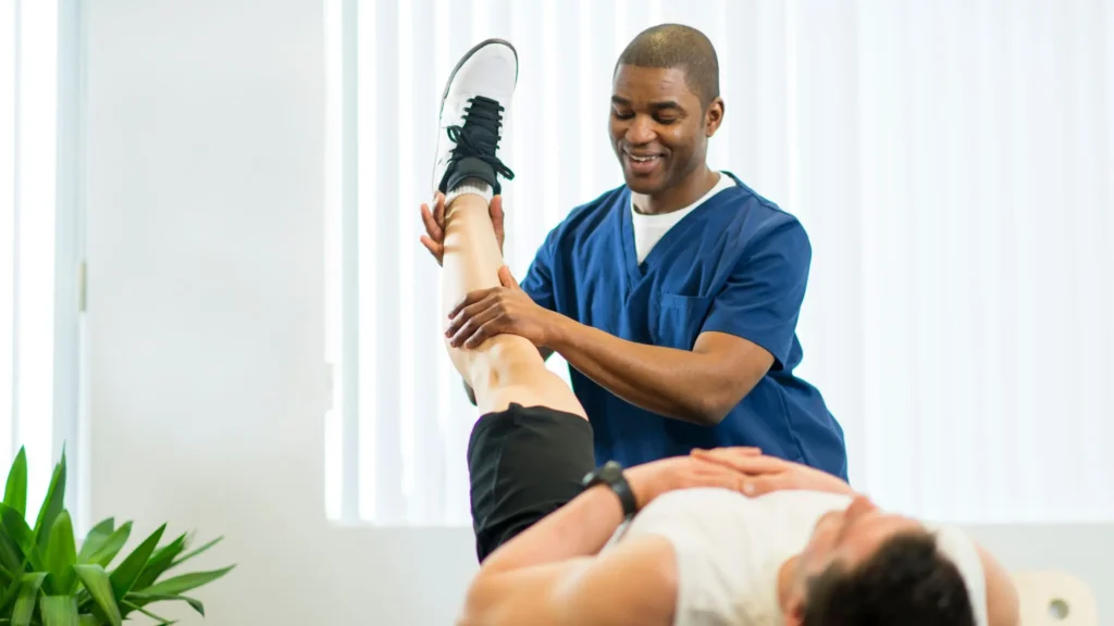 Manual Therapy Langley hands-on treatment session at Restore Mobility Physiotherapy