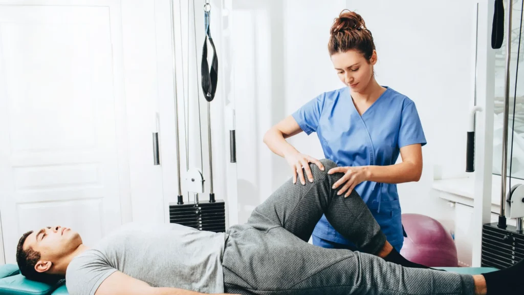 Physiotherapy rehabilitation exercises in Langley BC