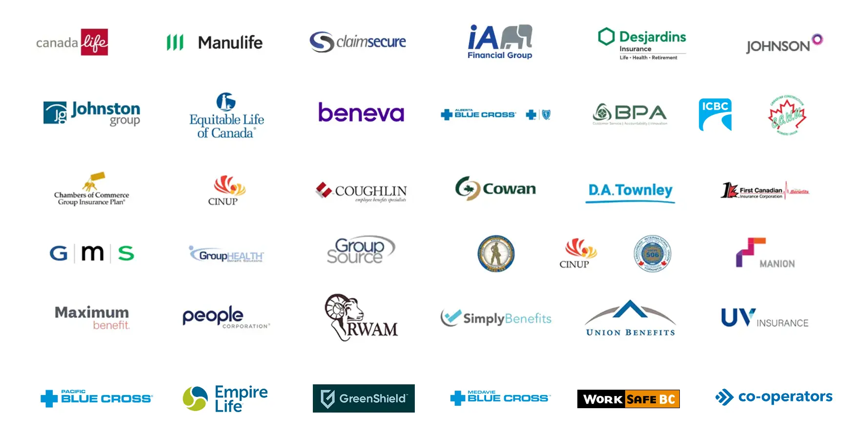 Partner company logos associated with Restore Mobility Physiotherapy in Langley BC